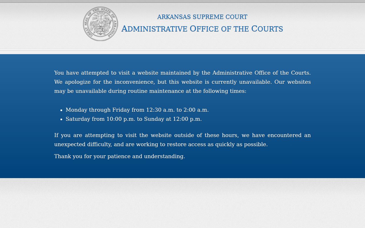 Arkansas County docket search legacy Public CourtConnect page
